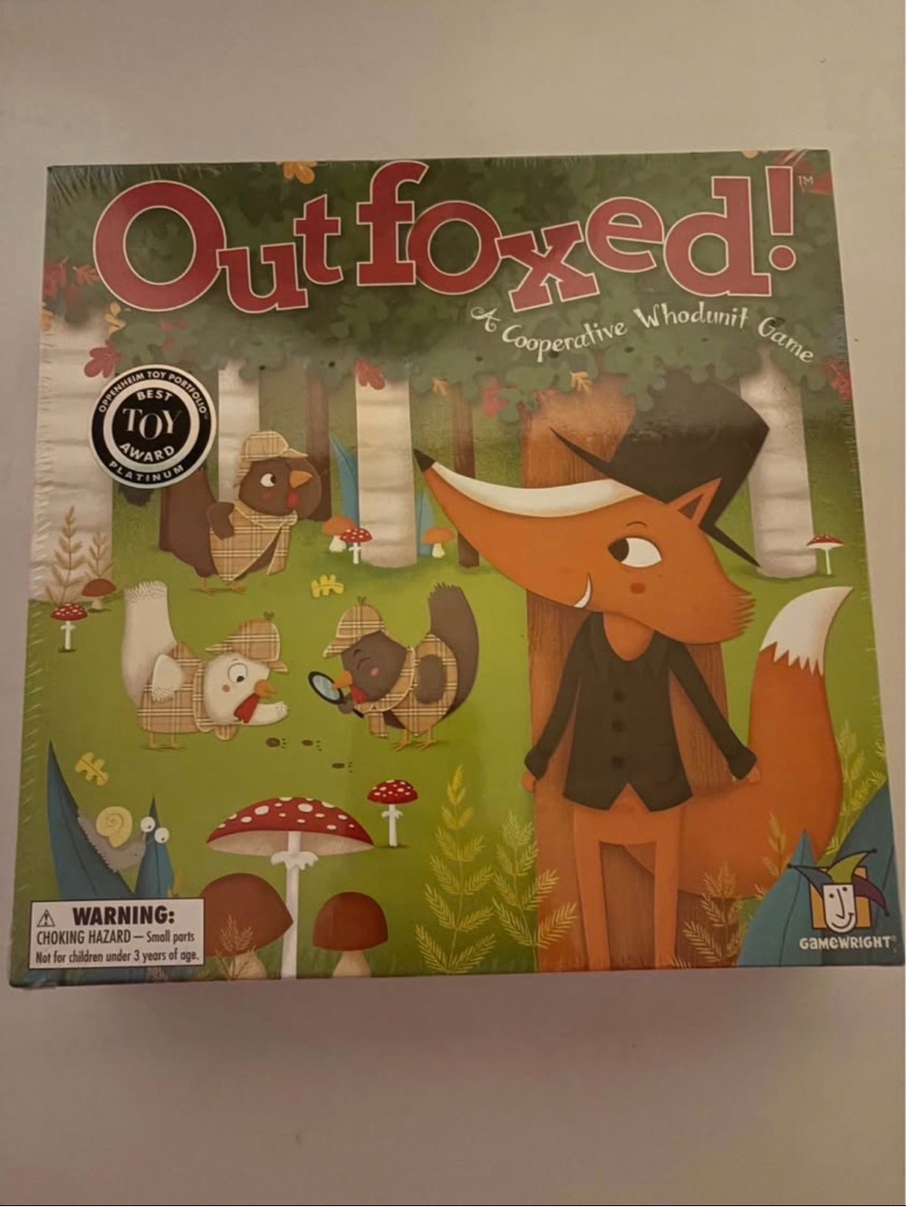 Outfoxed! Cooperative Whodunit Game by Gamewright — Orange Fox Edition